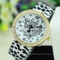 2015 New alloy band leopard trend design quartz watch